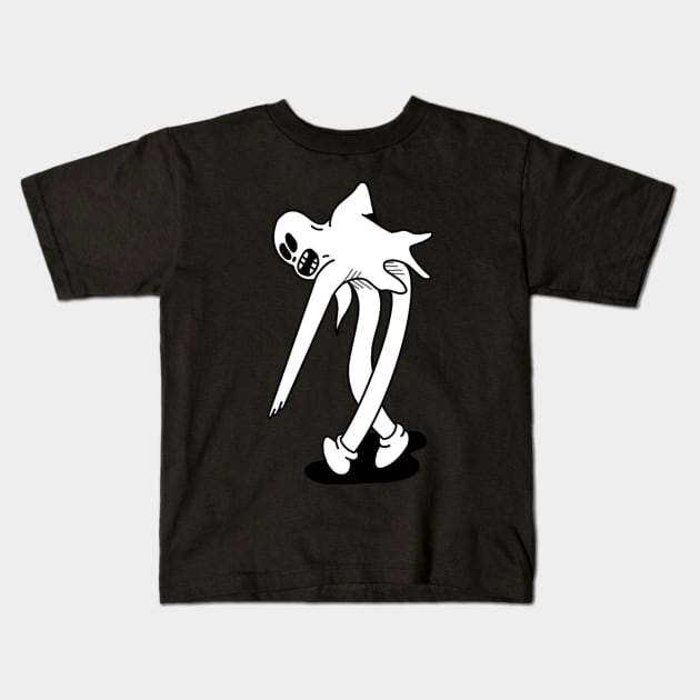 Dancing Ghost Kids T-Shirt by Hacked By NA